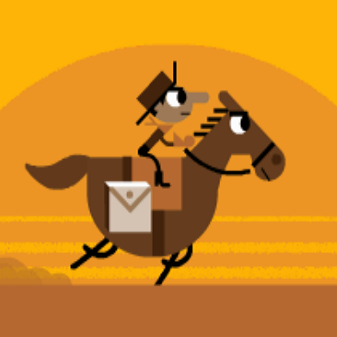 Pony Express Google Doodle - Marketing Branding